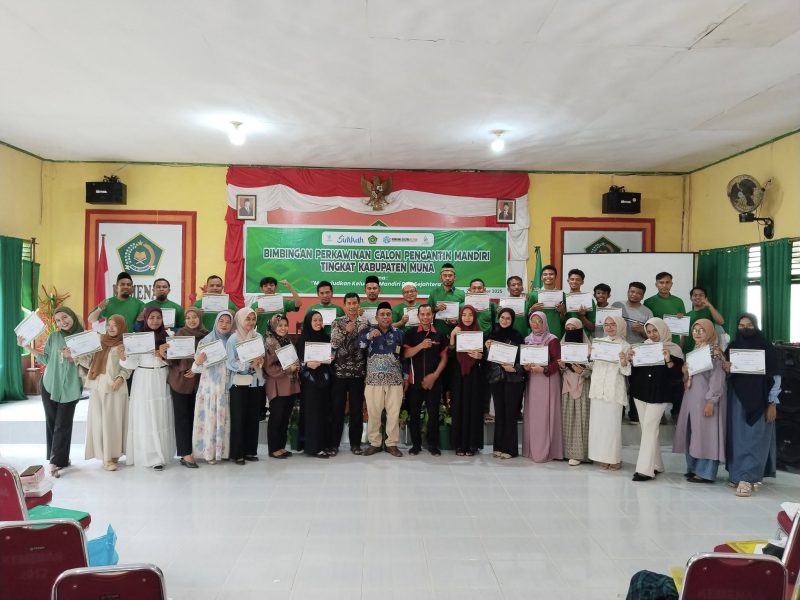 Wujudkan Keluarga Sejahtera, Kemenag Muna Gelar Bimbingan Perkawinan Calon Pengantin