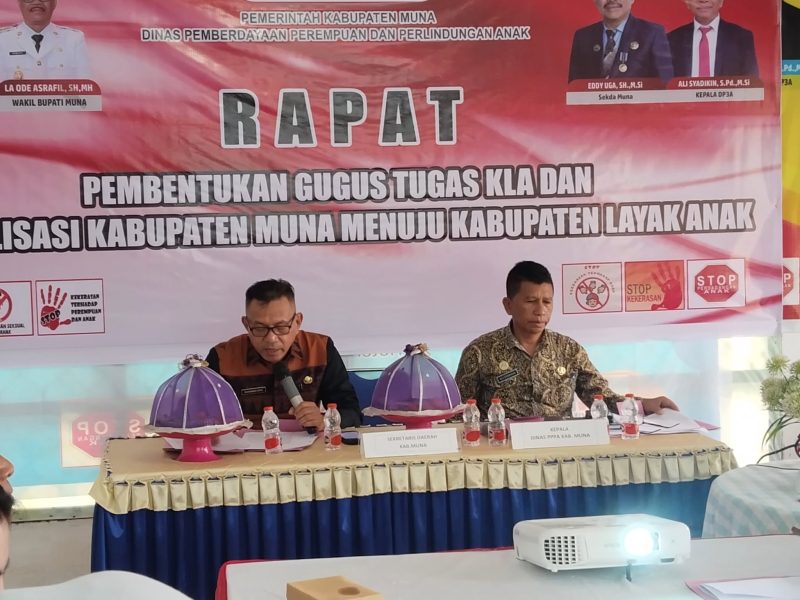 Kemenag Muna Hadiri Rapat Pembentukan Gugus Tugas KLA dan Sosialisasi Kabupaten Layak Anak