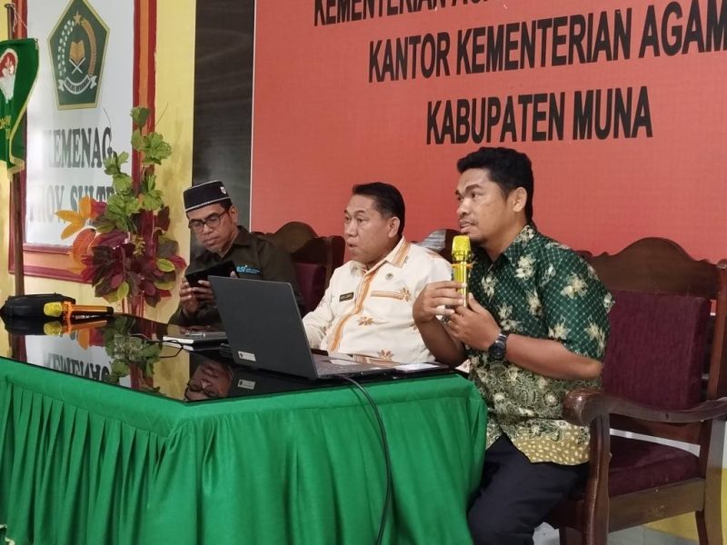 Percepat Pelaporan LHKAN dan SPT, Kemenag Muna Gelar Rapat Koordinasi