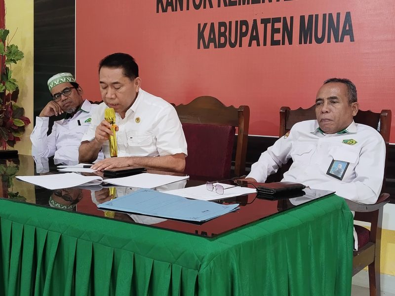 Plt. Kemenag Muna Pimpin Rakor Semarak Ramadhan Bahas Program THR dan Masjid Ramah Pemudik