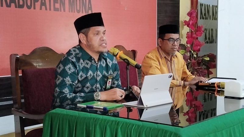 Kakan Kemenag Muna Pimpin Rakor Penguatan Program Kerja Tahun 2026