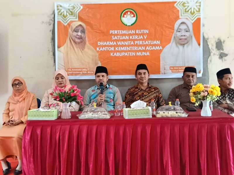 Perkuat SDM dan Soliditas Organisasi, Kakankemenag Muna Bina DWP Satker V